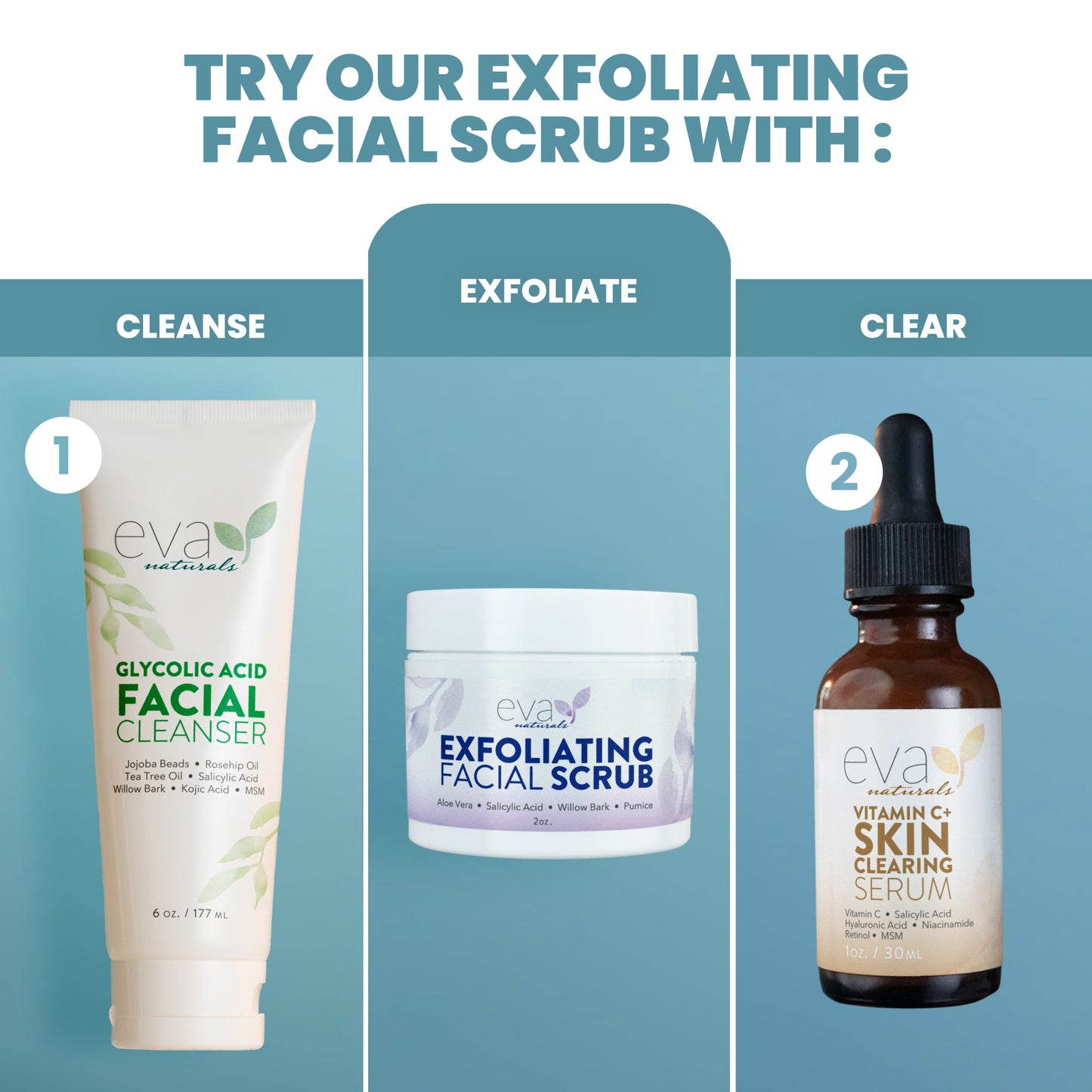 Exfoliating Facial Scrub - 2 oz