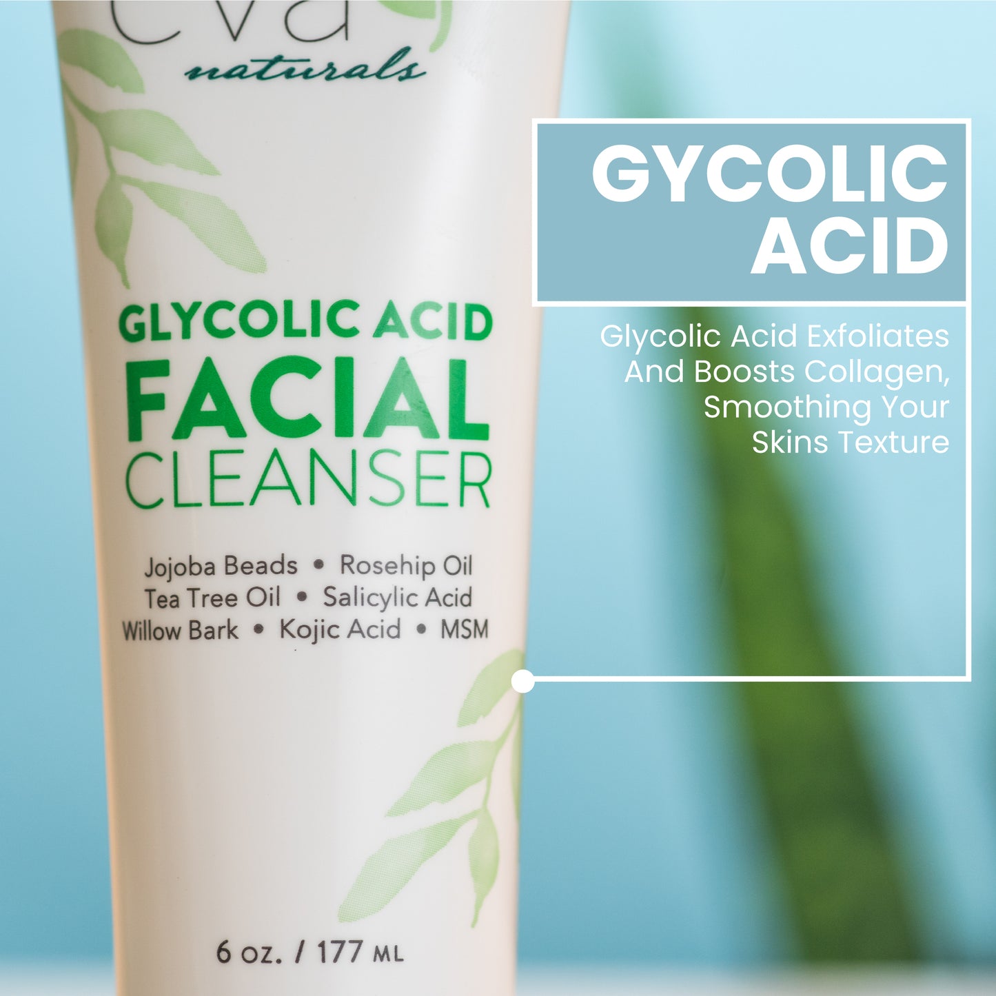 Glycolic Acid Face Wash & Cleanser - 6 oz