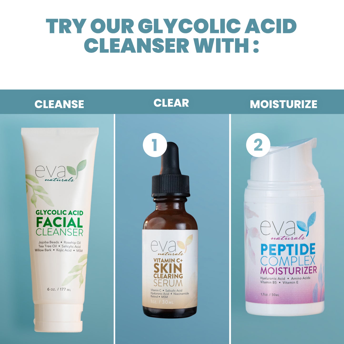 Glycolic Acid Face Wash & Cleanser - 6 oz