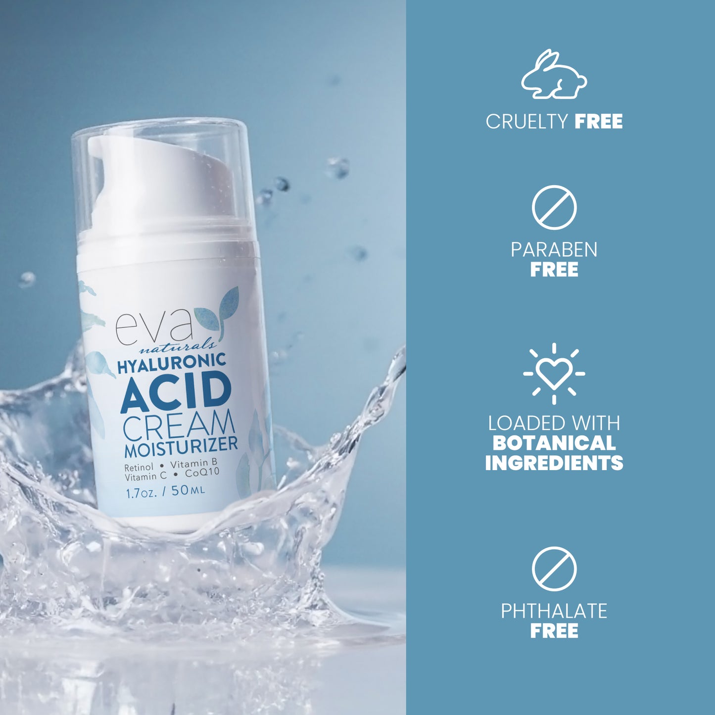 Hyaluronic Acid Cream Moisturizer - 1.7 oz