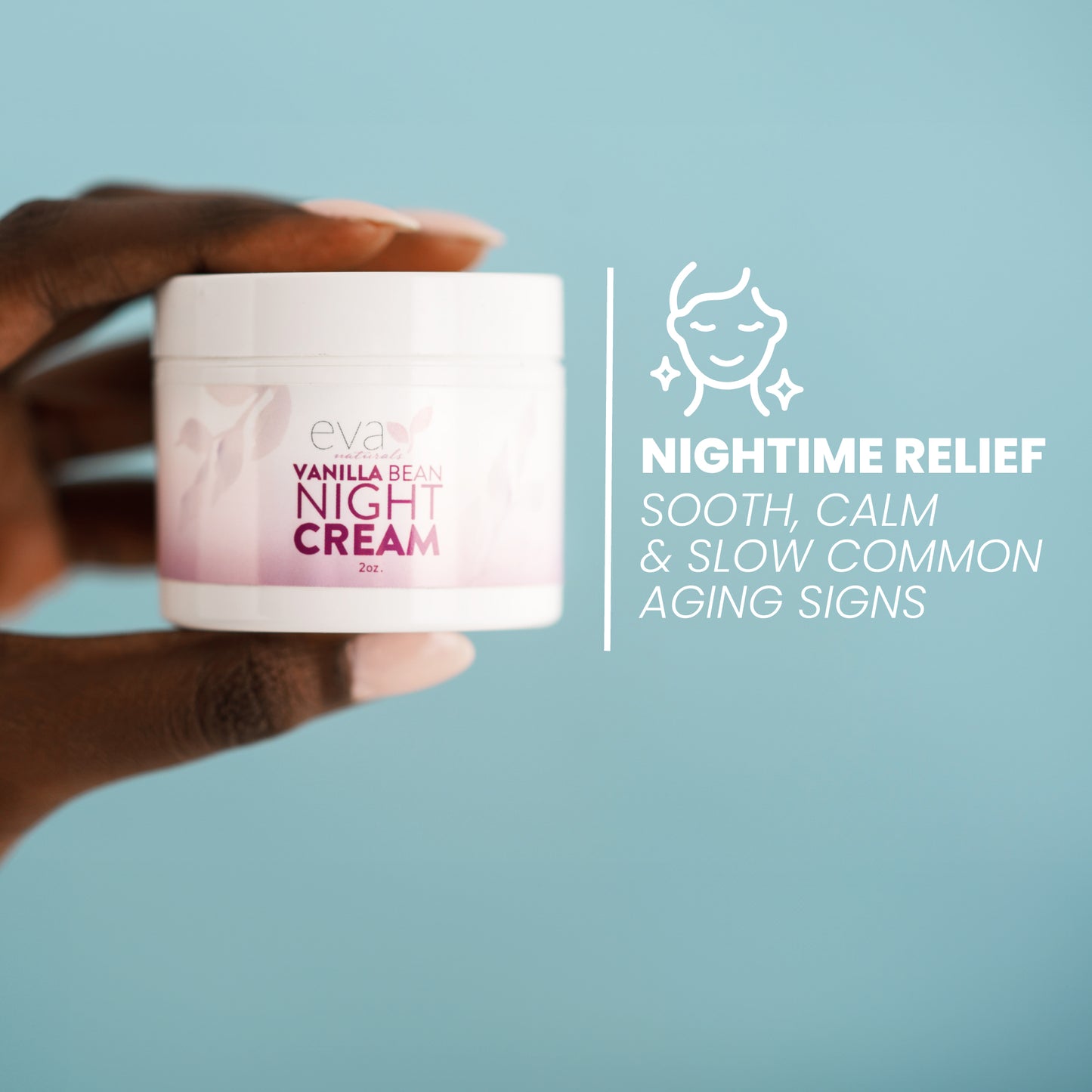 Vanilla Bean Night Cream Face Moisturizer - 2 oz