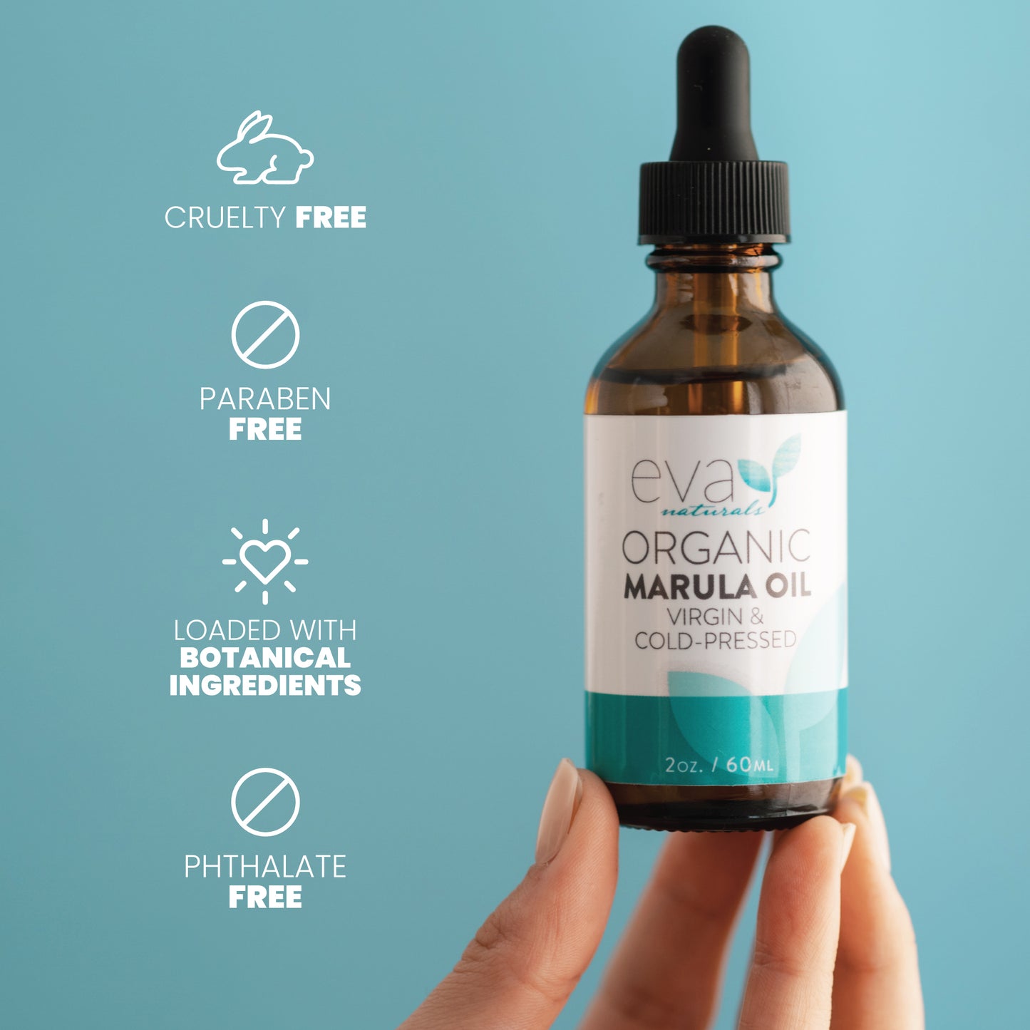 Organic Marula Oil for Face and Hair - 2 oz