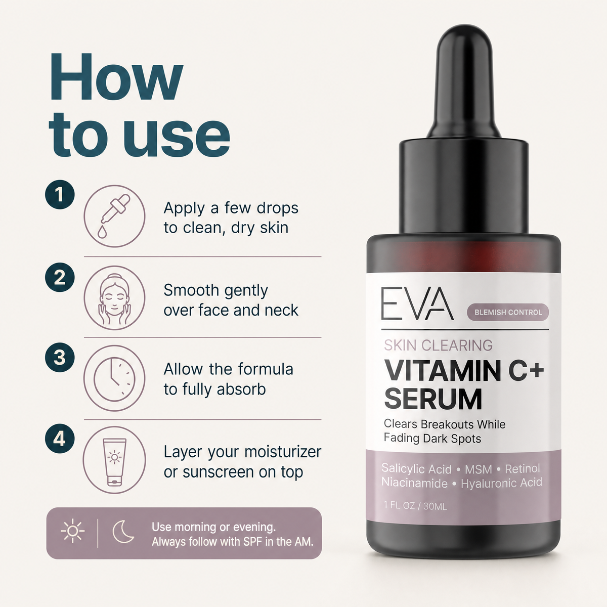 Vitamin C Plus Skin Clearing Serum - 1oz