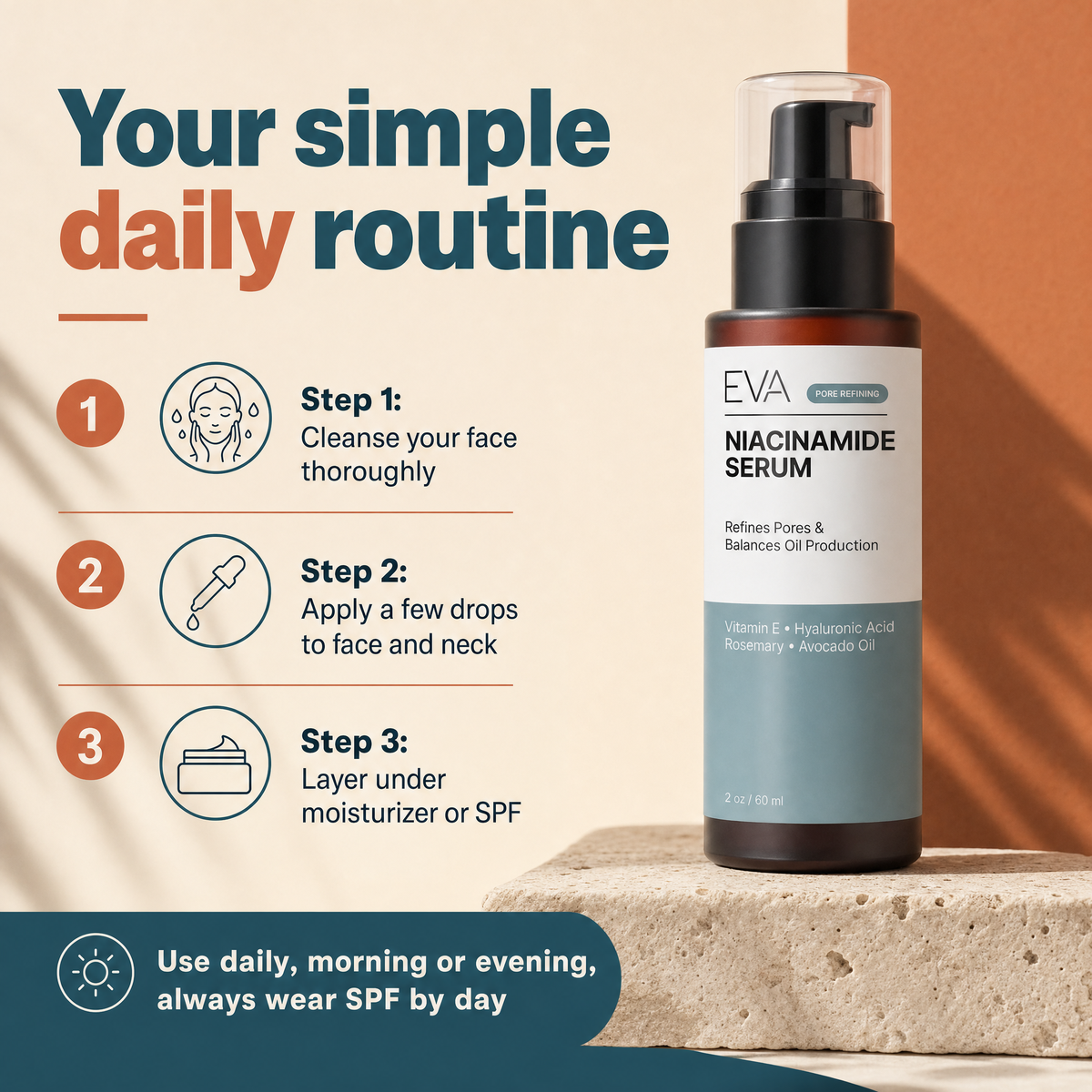 Niacinamide Vitamin B3 Serum - 2 oz