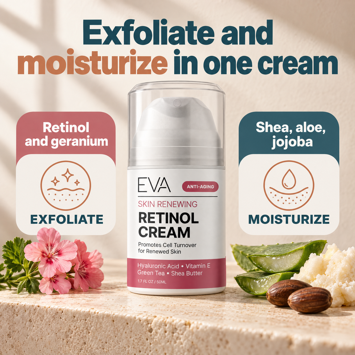 Retinol Cream Moisturizer - 1.7 oz