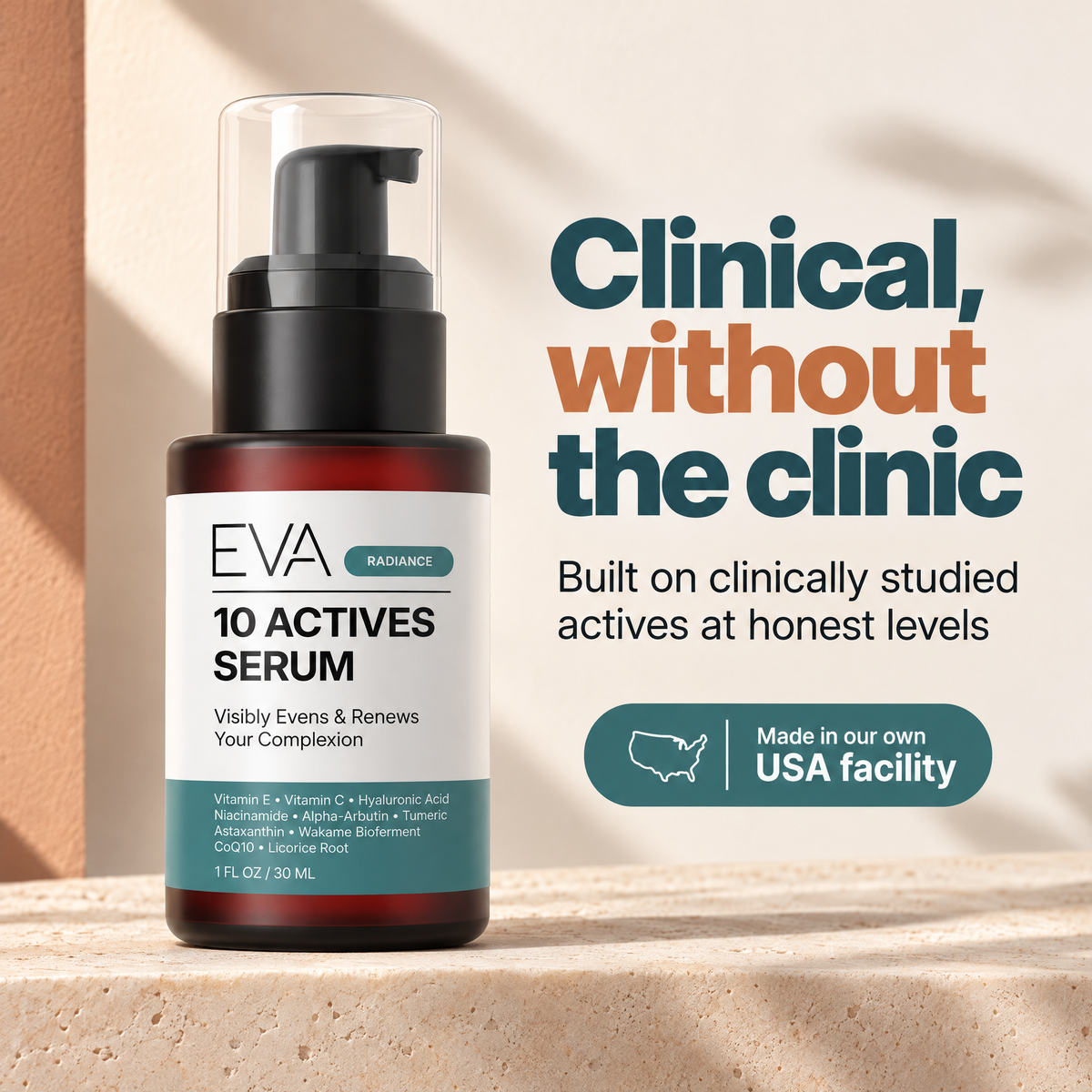 Anti Aging 10 Actives Serum - 1 oz