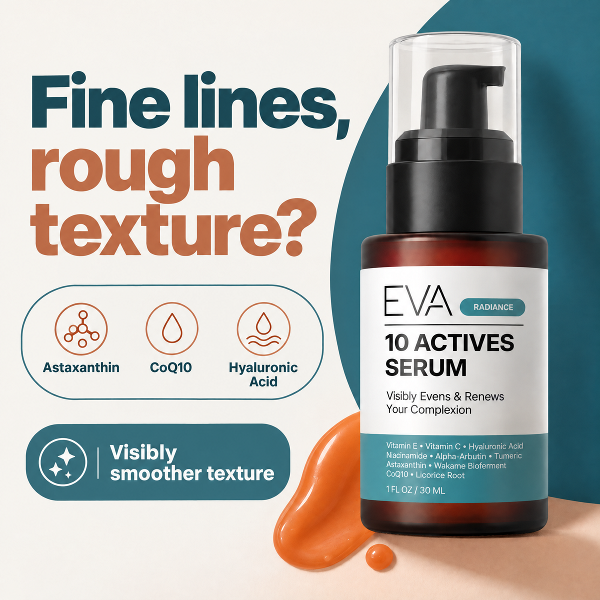 Anti Aging 10 Actives Serum - 1 oz