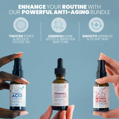 Anti-Aging Serum Set – Vitamin C, Retinol & Hyaluronic Acid
