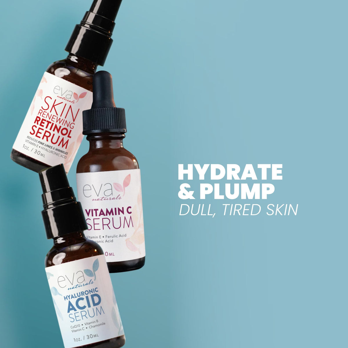 Anti-Aging Serum Set – Vitamin C, Retinol & Hyaluronic Acid