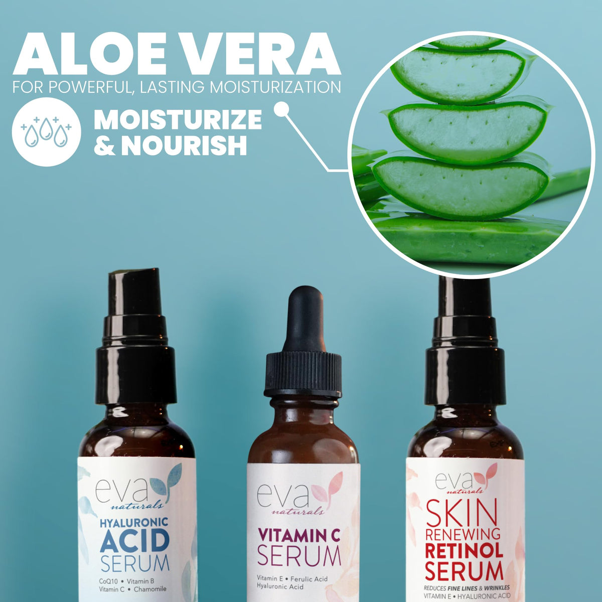 Anti-Aging Serum Set – Vitamin C, Retinol & Hyaluronic Acid