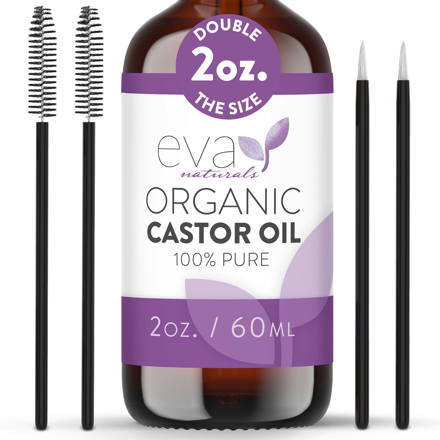 Organic Castor Oil For Skin, Hair & Nails - 2 oz