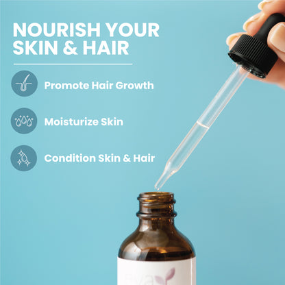 Organic Castor Oil For Skin, Hair & Nails - 2 oz