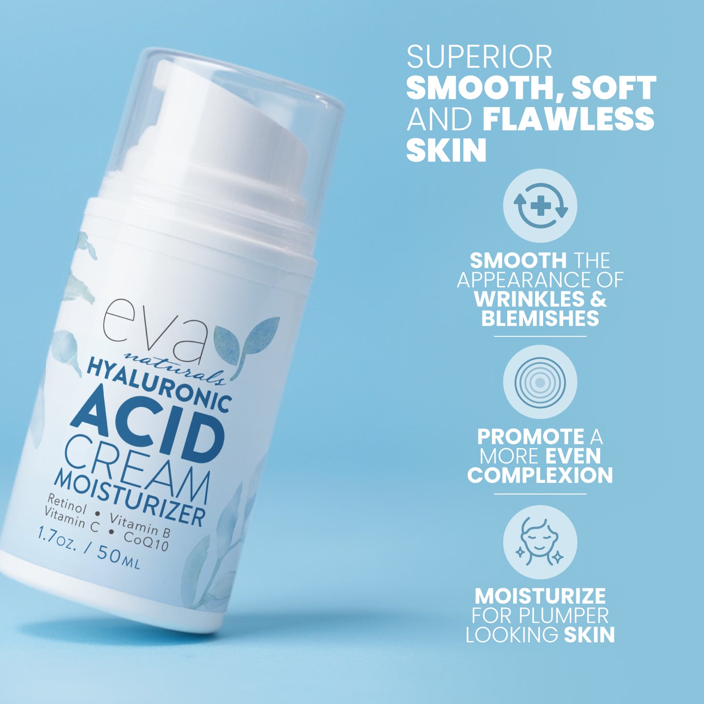 Hyaluronic Acid Cream Moisturizer - 1.7 oz