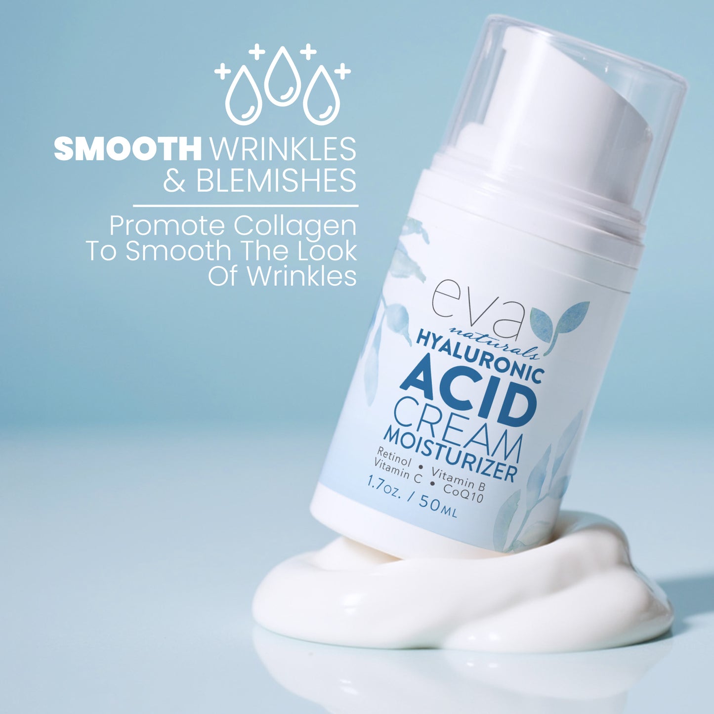 Hyaluronic Acid Cream Moisturizer - 1.7 oz