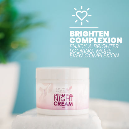Vanilla Bean Night Cream Face Moisturizer - 2 oz