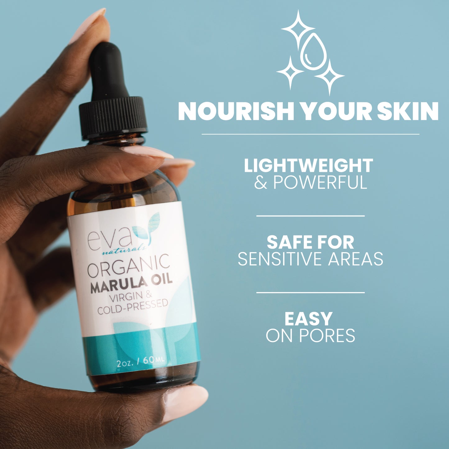 Organic Marula Oil for Face and Hair - 2 oz