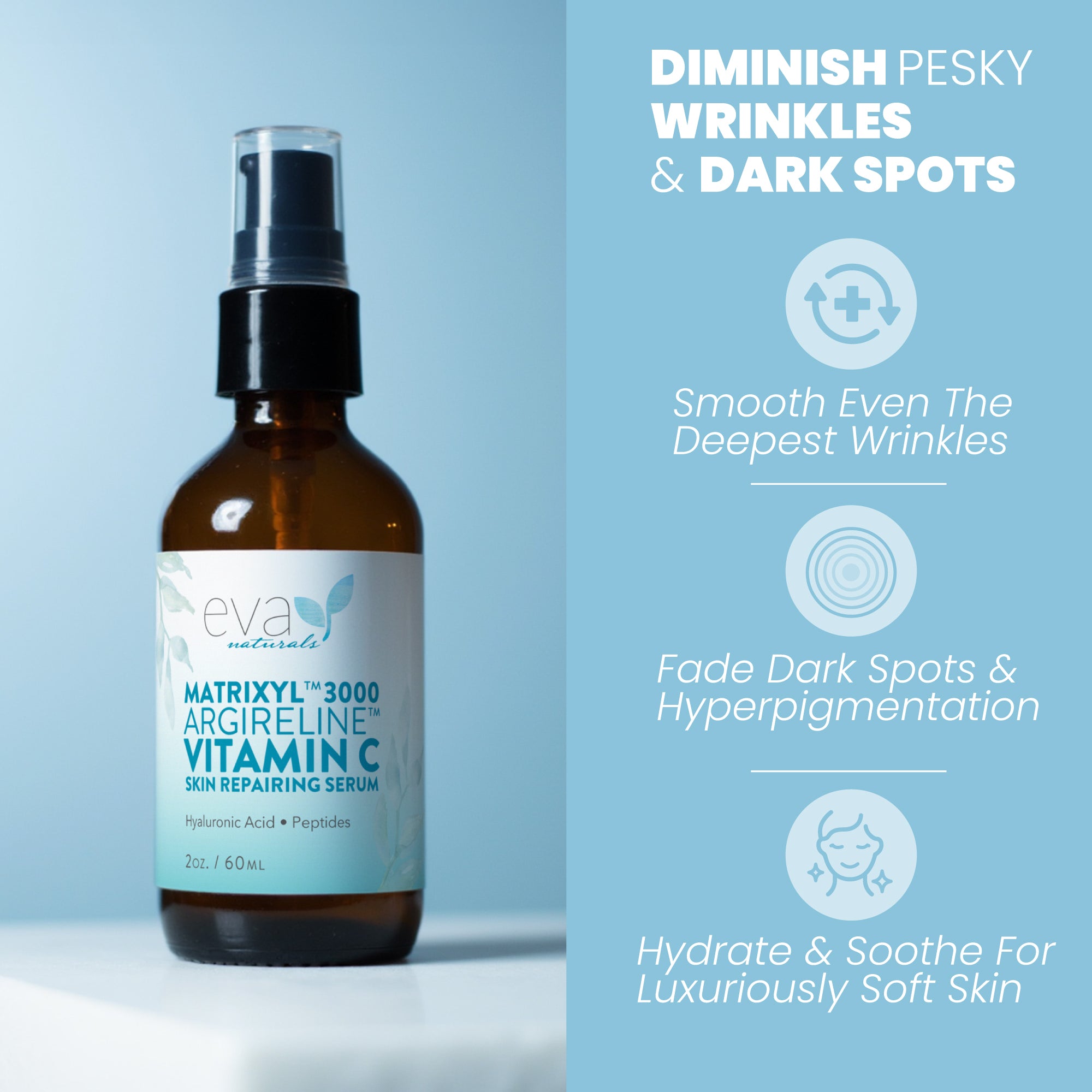 ミシシッピ 様 ETVOS WRINKLE SERUM g+ベース２本 Matrixyl 3000 + Argireline Serum - 2oz – Eva Naturals