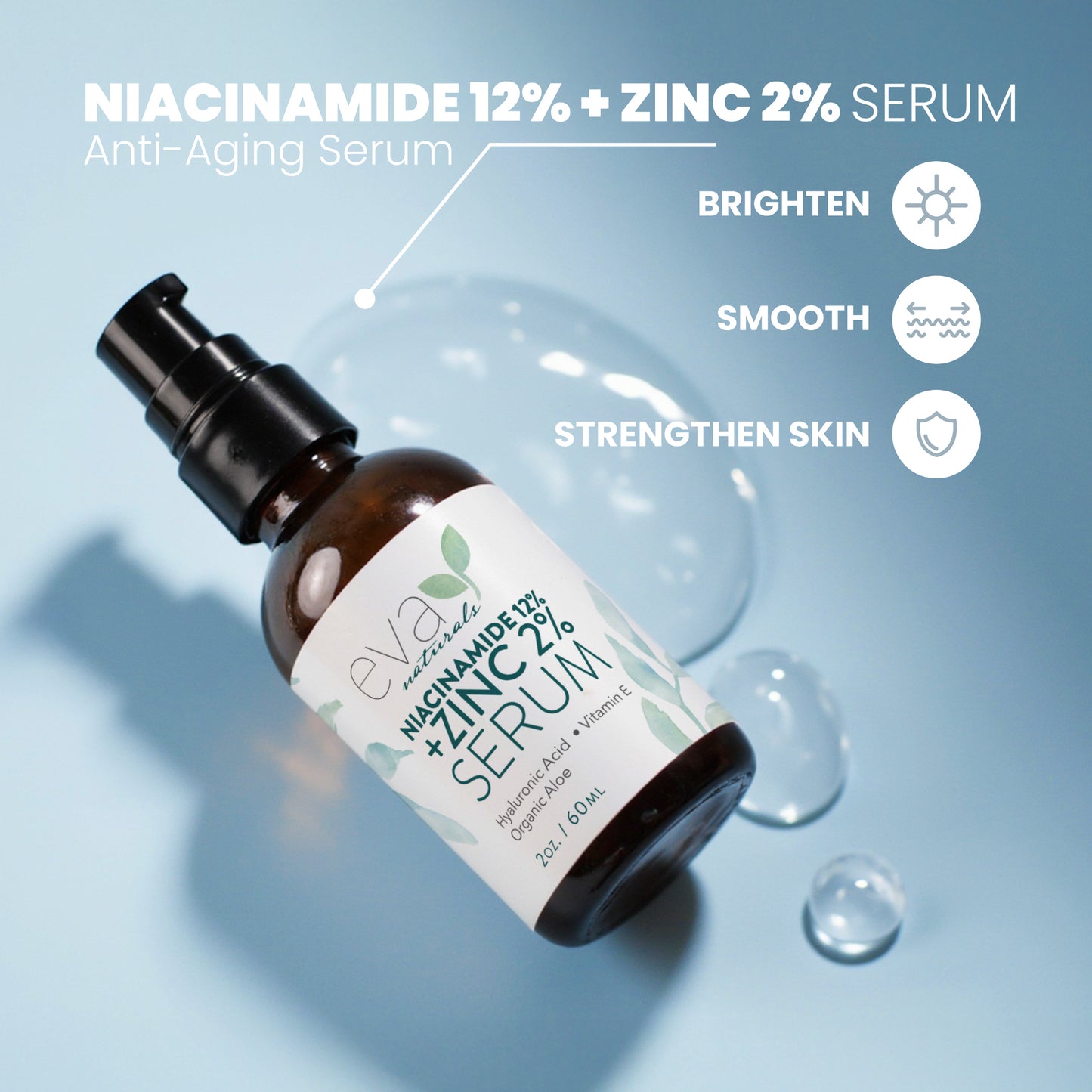 Niacinamide 12% + Zinc 2% Serum - 2oz