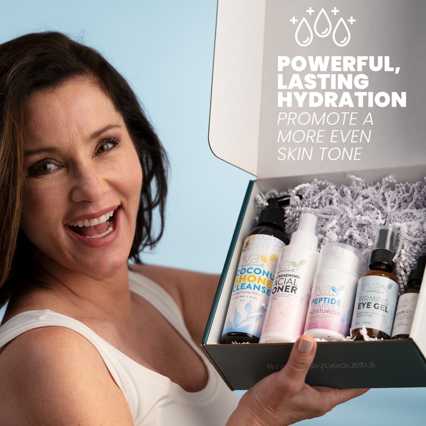 Rejuvenating Skincare Bundle - 5 Products in 1 Set: Cleanser, Toner, Serum, Eye Gel & Moisturizer