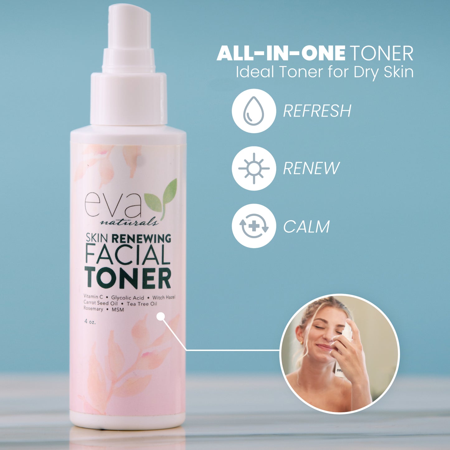 Skin Renewing Facial Toner - 4 oz