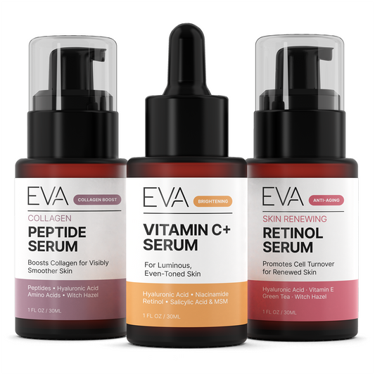 Trifecta Best Seller Bundle - Vitamin C+ Serum, Peptide Serum, and Retinol Serum
