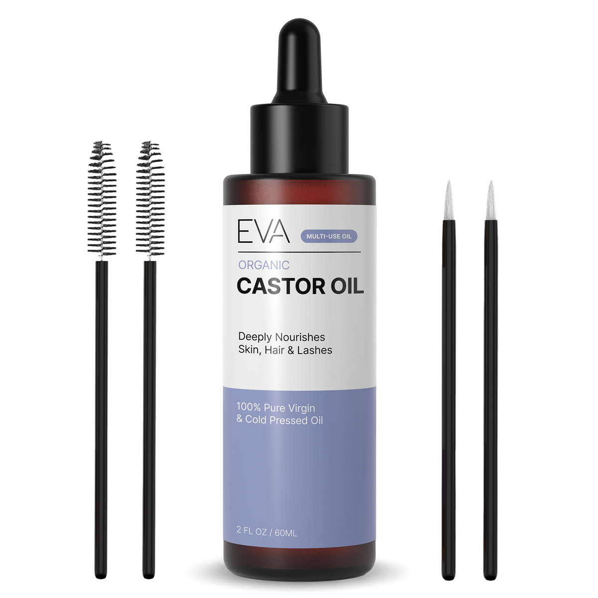 Organic Castor Oil For Skin, Hair & Nails - 2 oz