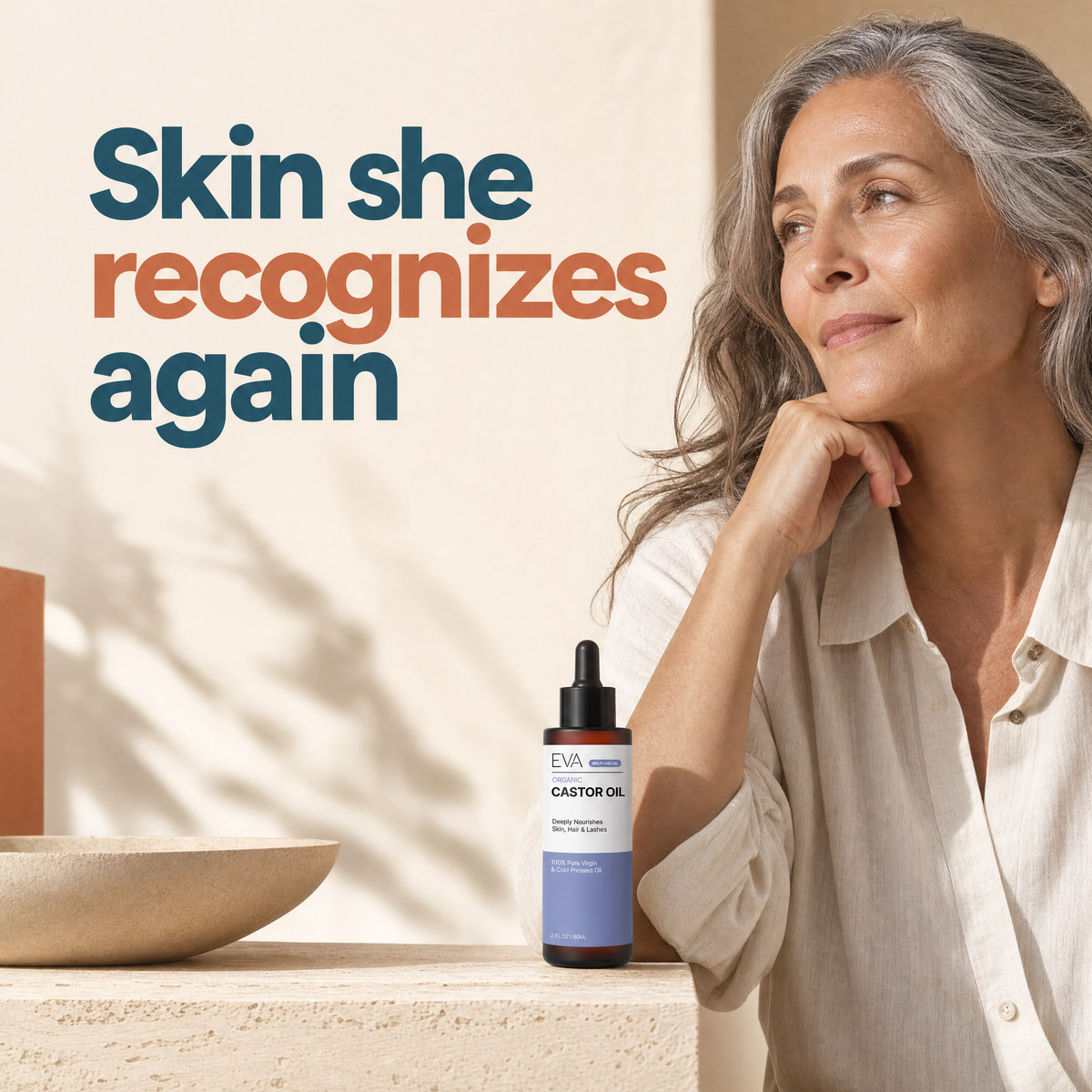 Organic Castor Oil For Skin, Hair & Nails - 2 oz