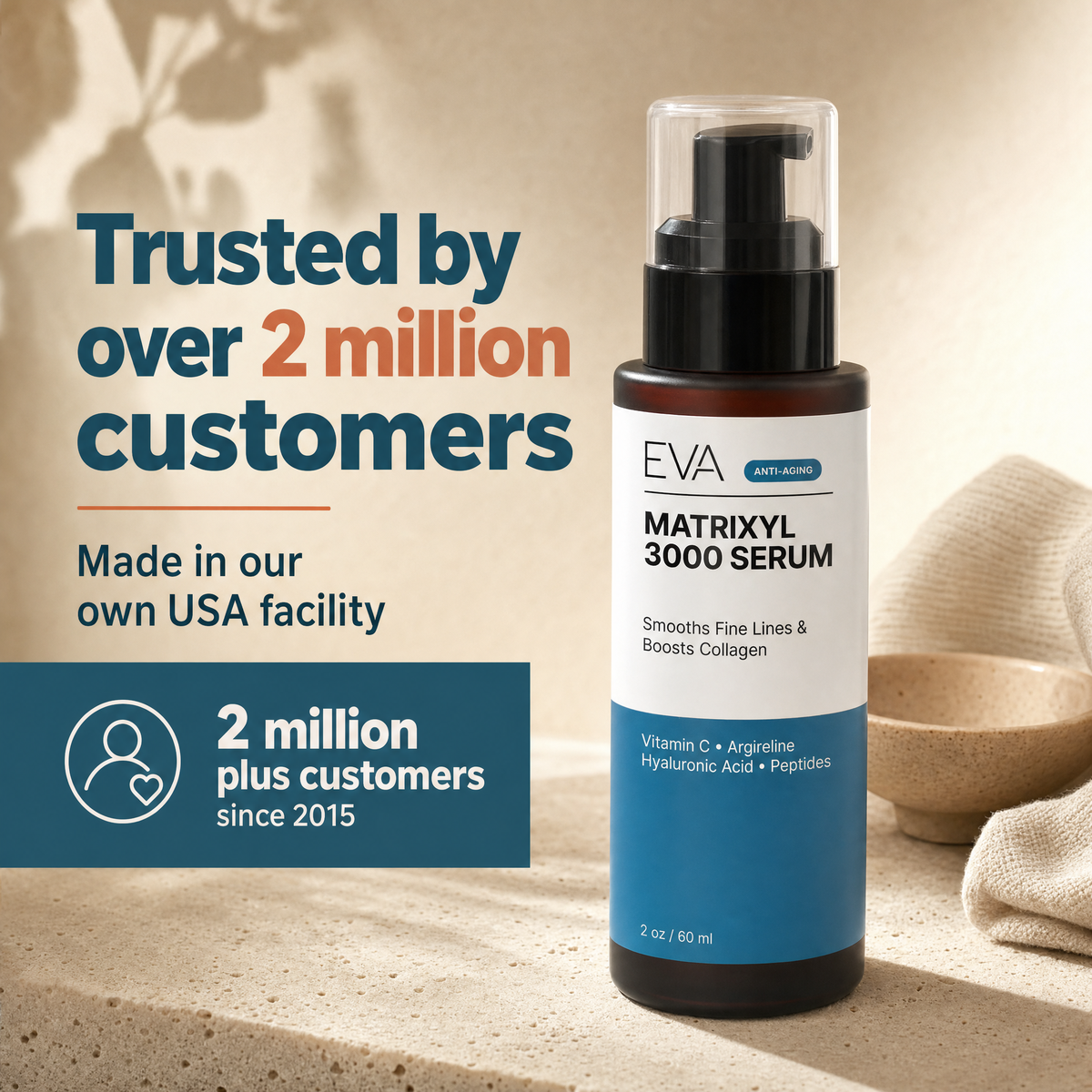 Matrixyl 3000 + Argireline Serum - 2oz