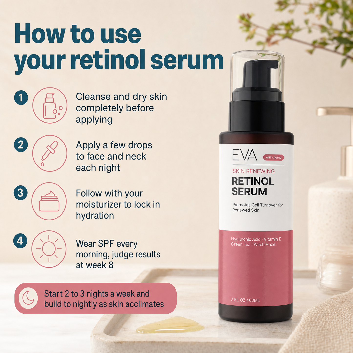 Retinol Anti Wrinkle Serum - 2 oz