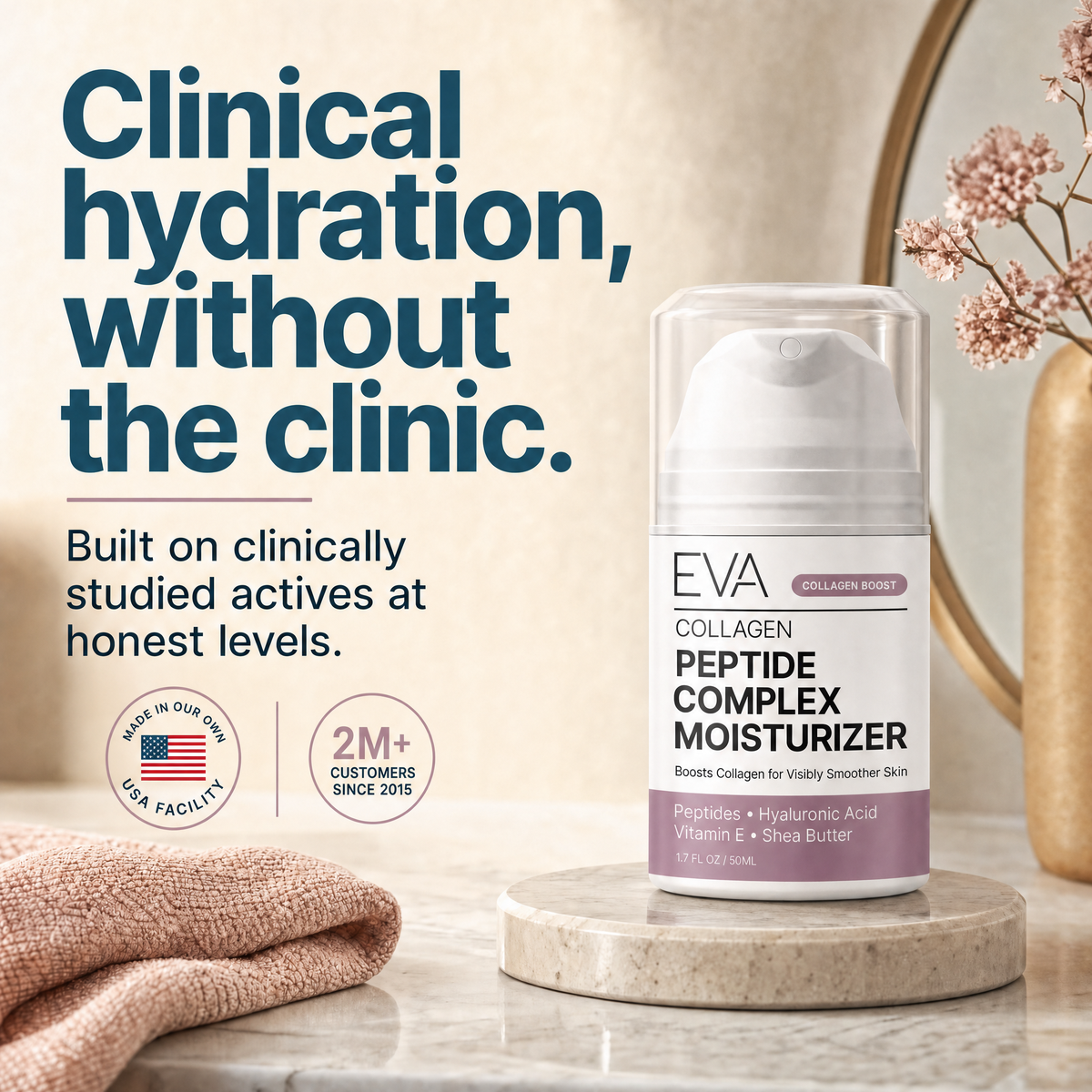 Peptide Complex Moisturizing Cream - 1.7oz